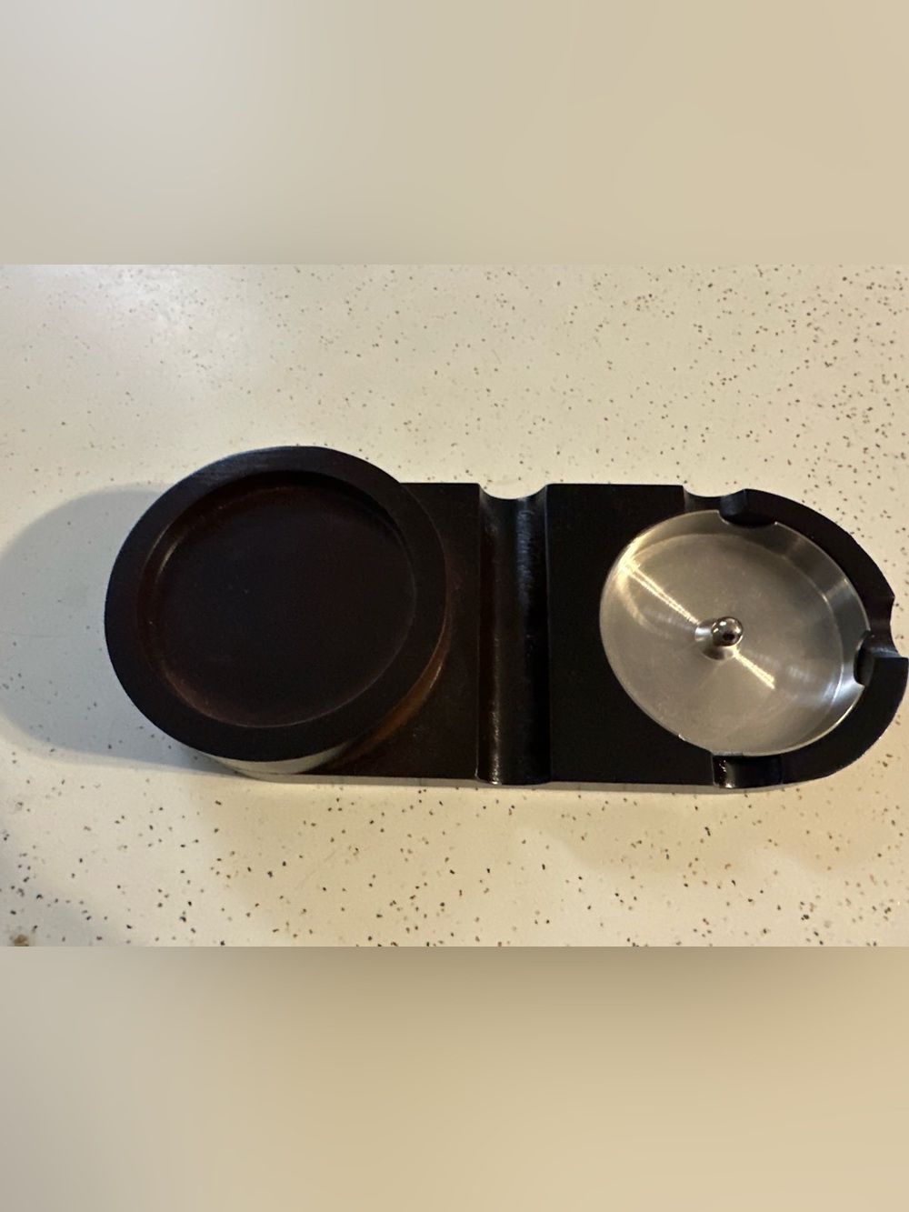 Cigar Ashtray Accessories Set w/Whiskey Glass Tray Holder
